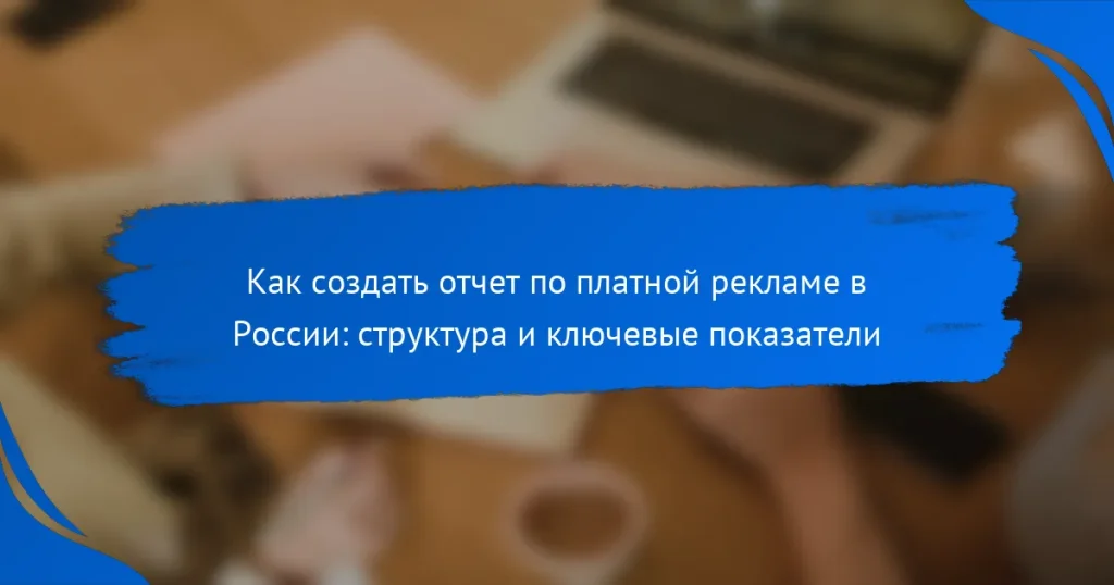 Как создать отчет по платной рекламе в России: структура и ключевые показатели