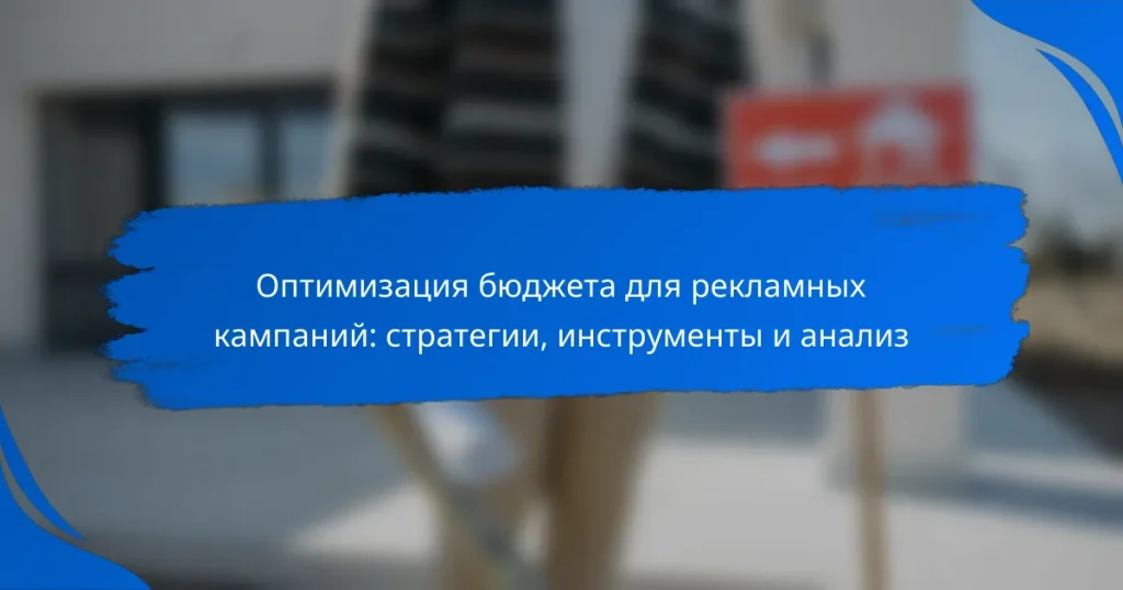 Оптимизация бюджета для рекламных кампаний: стратегии, инструменты и анализ